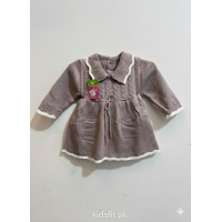 Baby Girls' Mauve Knitted Winter Dress Set Baby Girls' Mauve Knitted Winter Dress Set